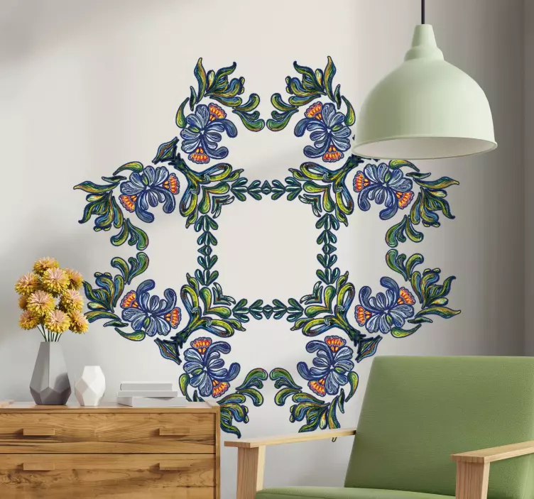 Adesivo decorativo creazione di elementi botanici - TenStickers