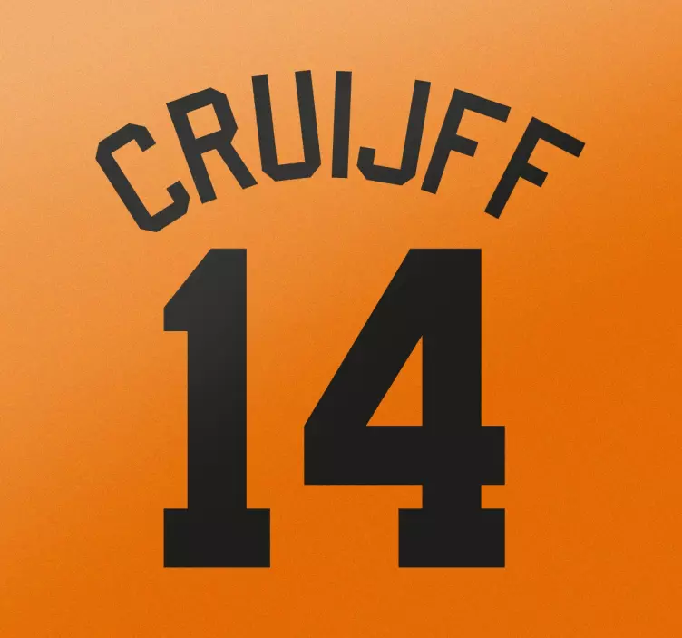 Adesivo decorativo Cruijff - TenStickers