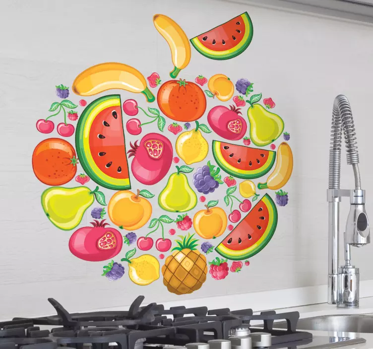 Adesivo decorativo disegno con frutta - TenStickers