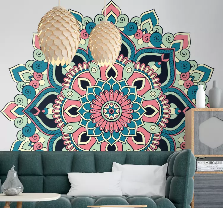 Adesivo decorativo elaborato motivo mandala - TenStickers