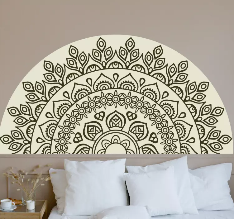 Adesivo murale rugby elegante motivo mandala - TenStickers