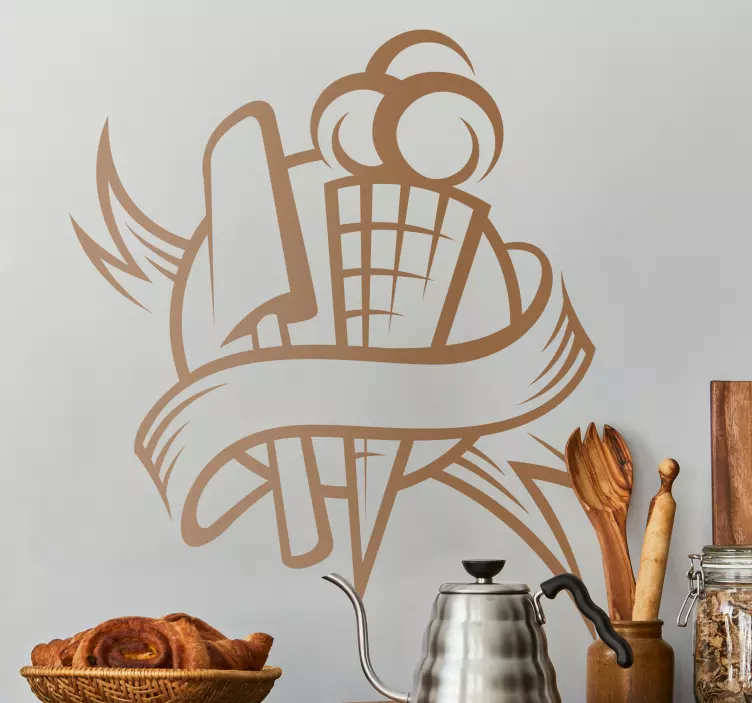 Adesivo decorativo emblema alimenti 7 - TenStickers