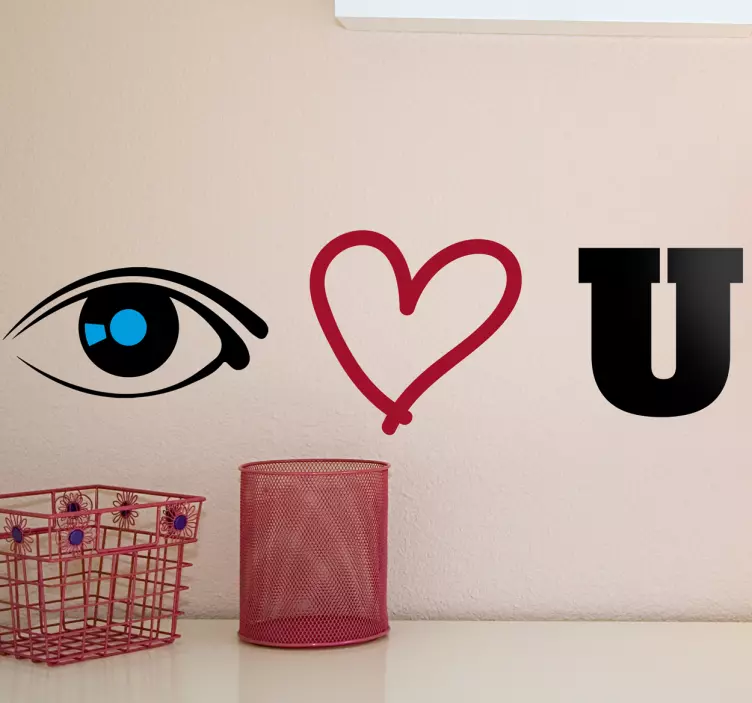 Adesivo decorativo Eve love you - TenStickers