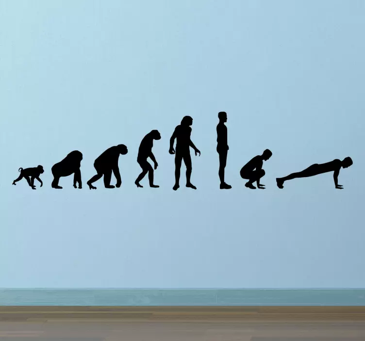 Adesivo decorativo evoluzione burpee - TenStickers
