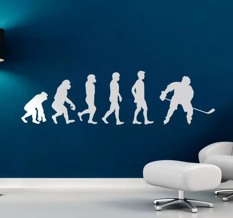 Adesivo decorativo evoluzione hockey - TenStickers