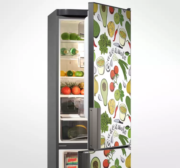 Adesivo frigo con frutta messicana - TenStickers