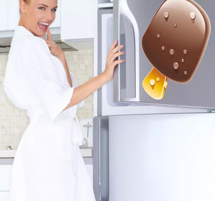 Adesivo decorativo gelato con cioccolato - TenStickers