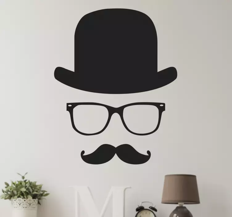 Adesivo decorativo Gentleman Icona - TenStickers