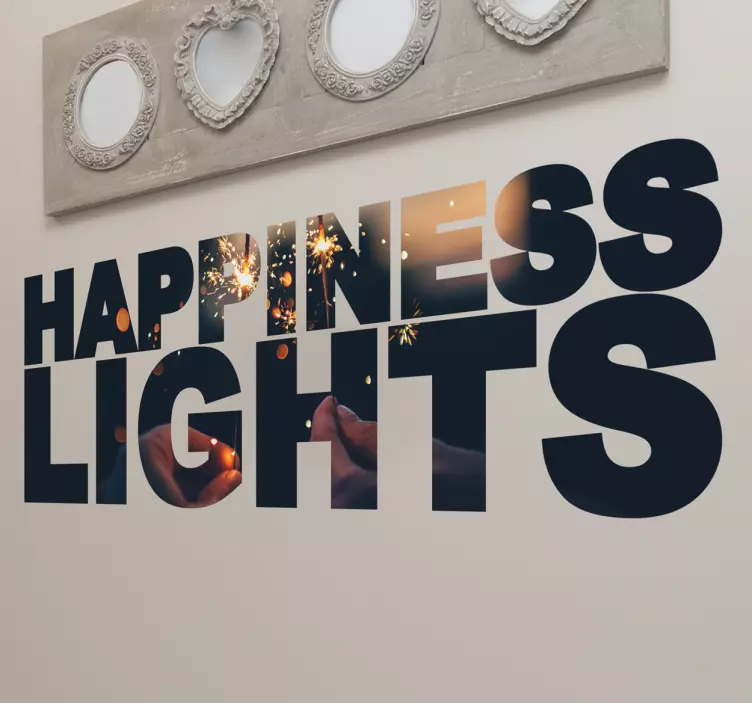 Adesivo decorativo happiness lights - TenStickers