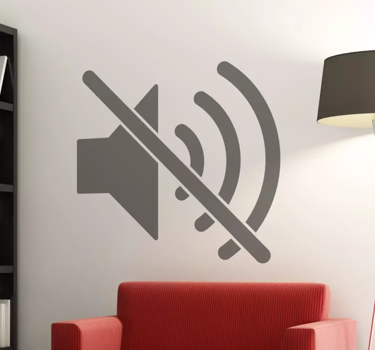 Adesivo decorativo icona silenzioso - TenStickers