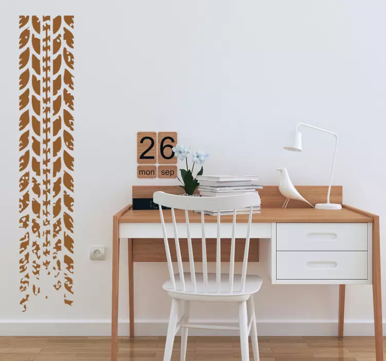 Adesivo decorativo impronta pneumatico - TenStickers