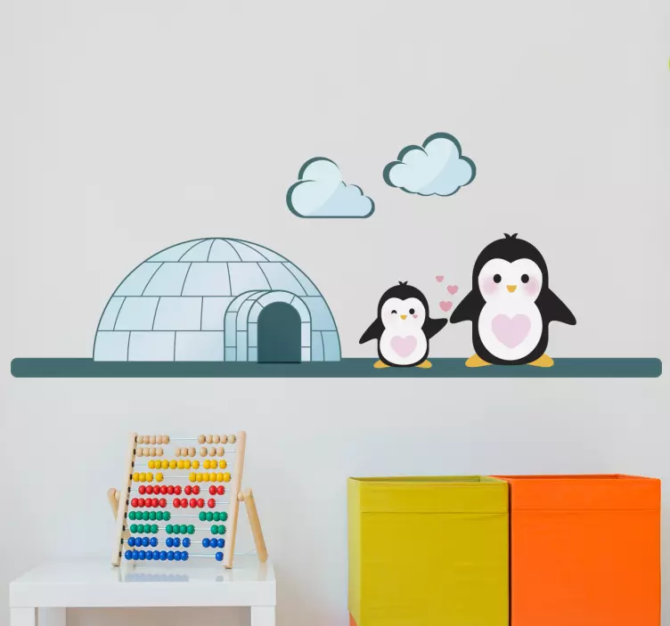 Adesivo decorativo infantile igloo - TenStickers
