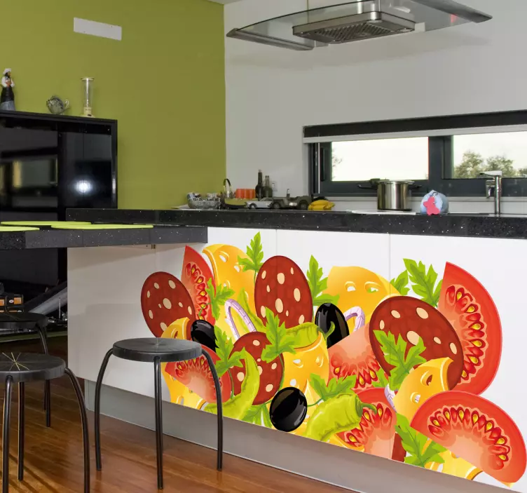 Adesivo decorativo insalatona mista - TenStickers
