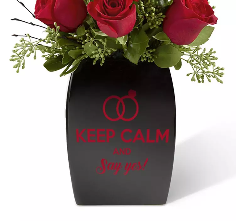 Adesivo decorativo keep calm and say yes - TenStickers