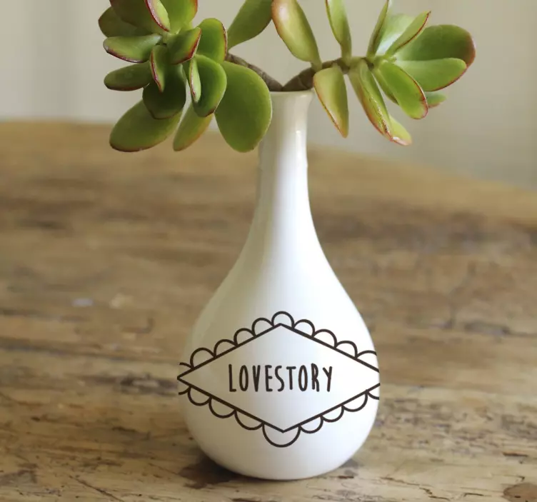 Adesivo decorativo love story - TenStickers