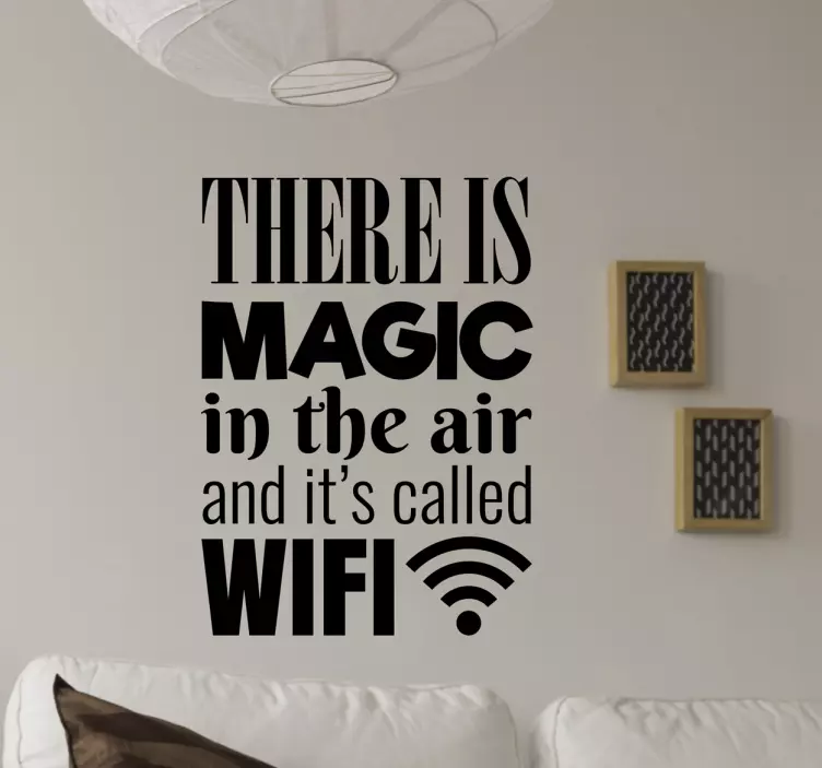 Adesivo decorativo luogo magico wifi - TenStickers