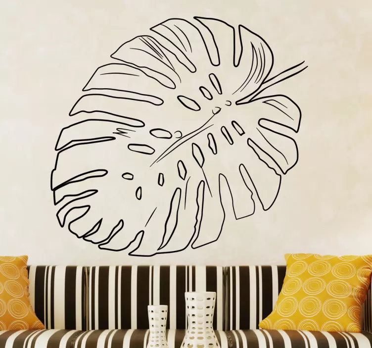 Adesivo decorativo Monstera Deliciosa - TenStickers