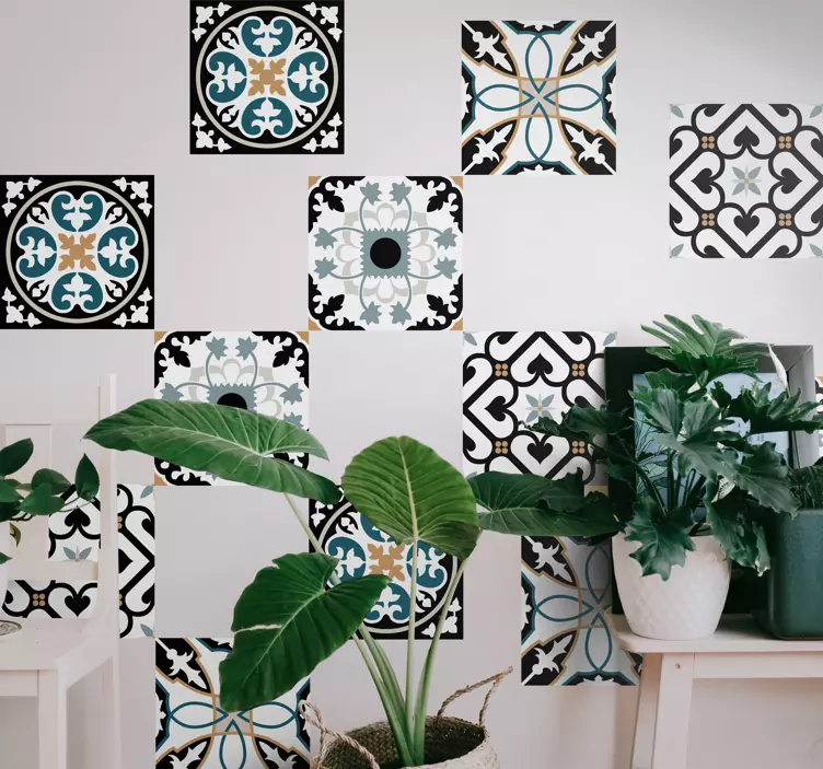 Adesivo per piastrelle motivi a mosaico decorati - TenStickers