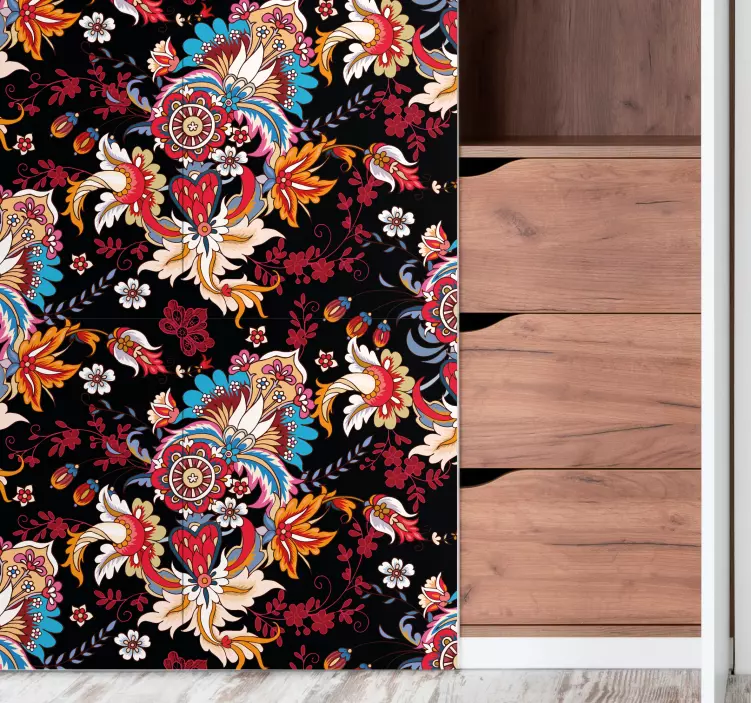 Adesivo decorativo motivo botanico vibrante - TenStickers