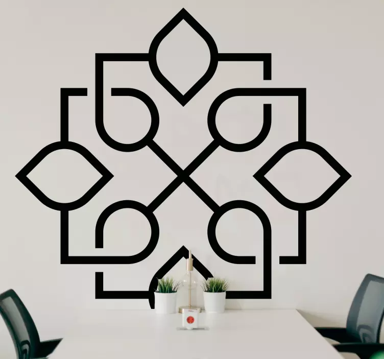 Adesivo decorativo motivo foglie minimaliste - TenStickers