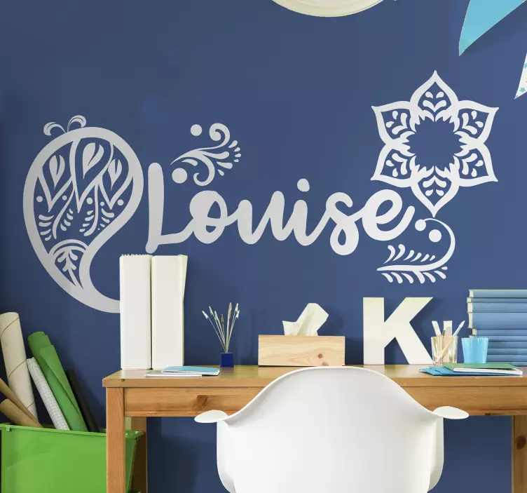 Decorazione adesiva per pareti Motivo paisley - TenStickers