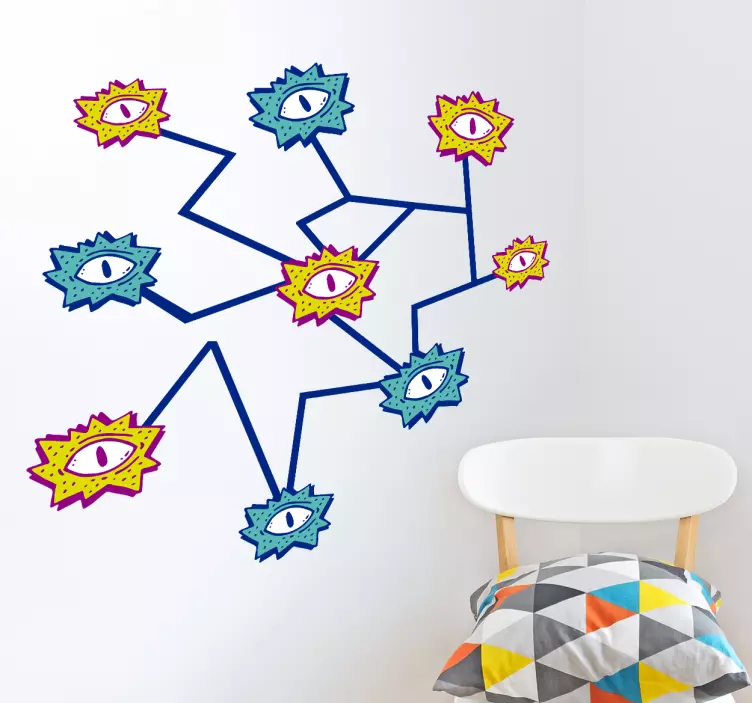 Adesivo decorativo occhi - TenStickers