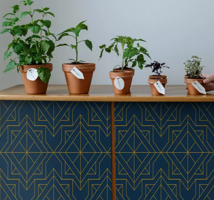 Adesivo decorativo pannello geometrico - TenStickers