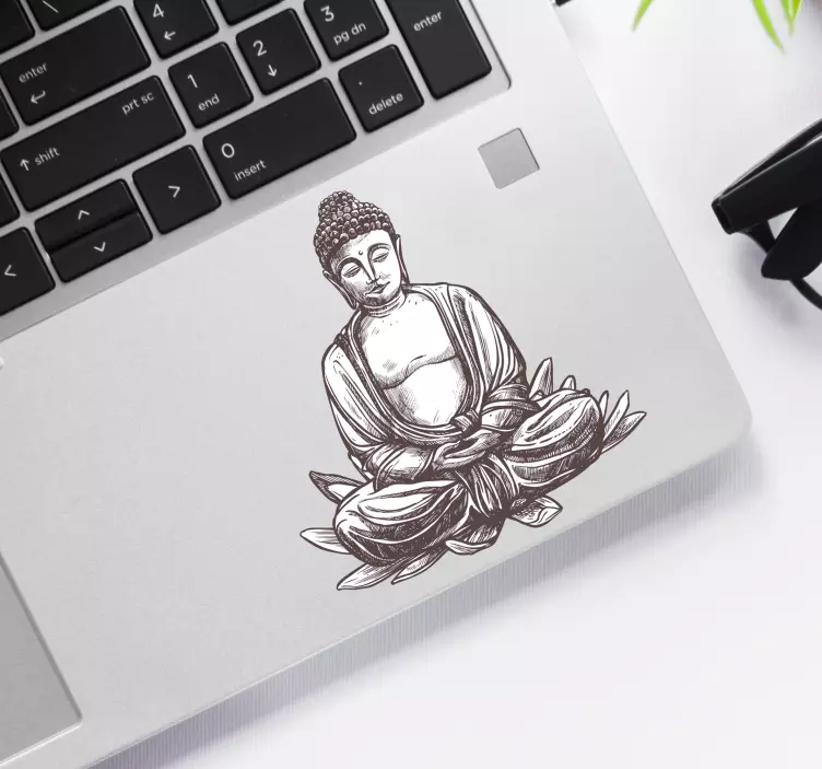 Sticker adesivo per pc con Buddha - TenStickers