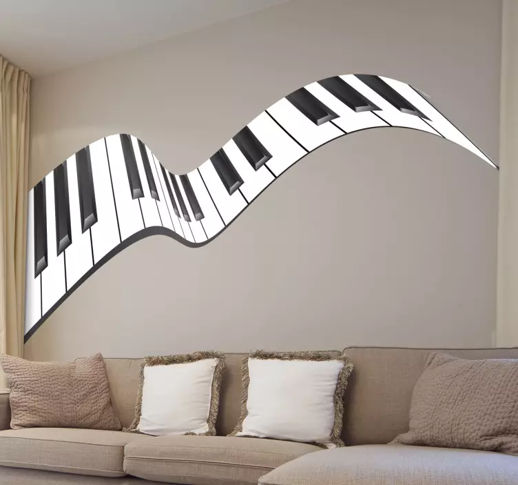 Adesivo decorativo piano forte - TenStickers