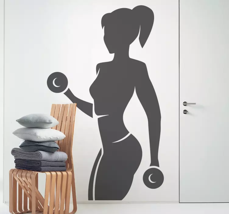 Adesivo decorativo ragazza fitness - TenStickers