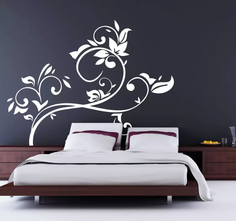 Adesivo decorativo ramificazione floreale - TenStickers