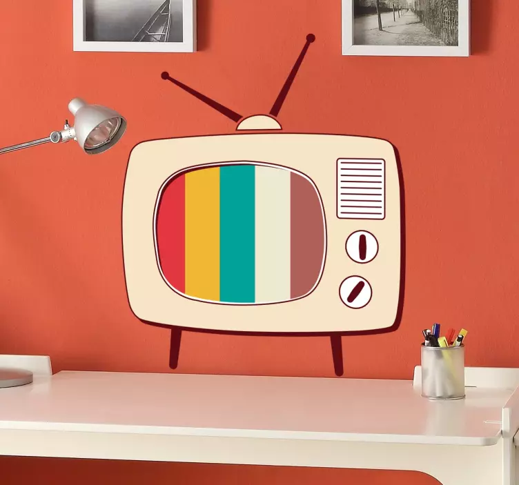 Adesivo decorativo retro pop tv - TenStickers