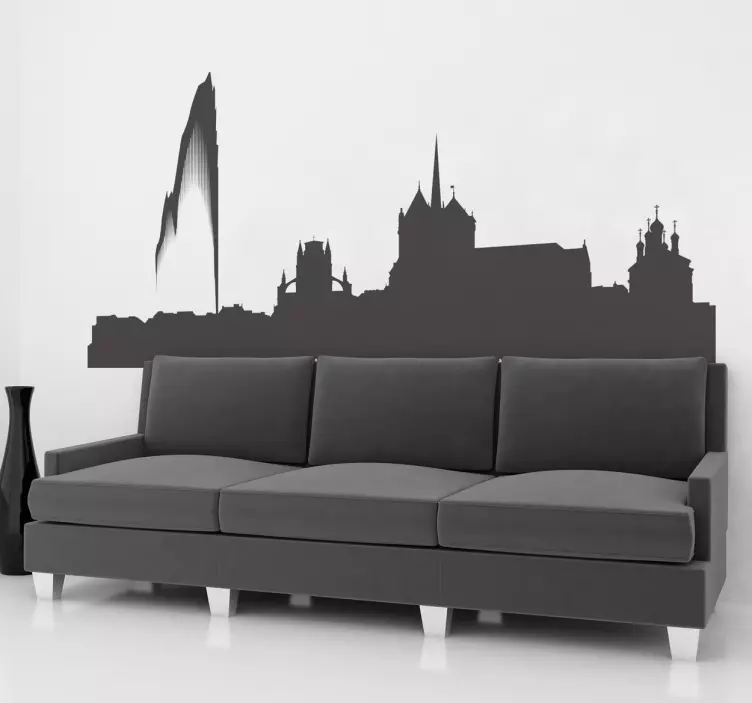 Adesivo decorativo silhouette Ginevra - TenStickers