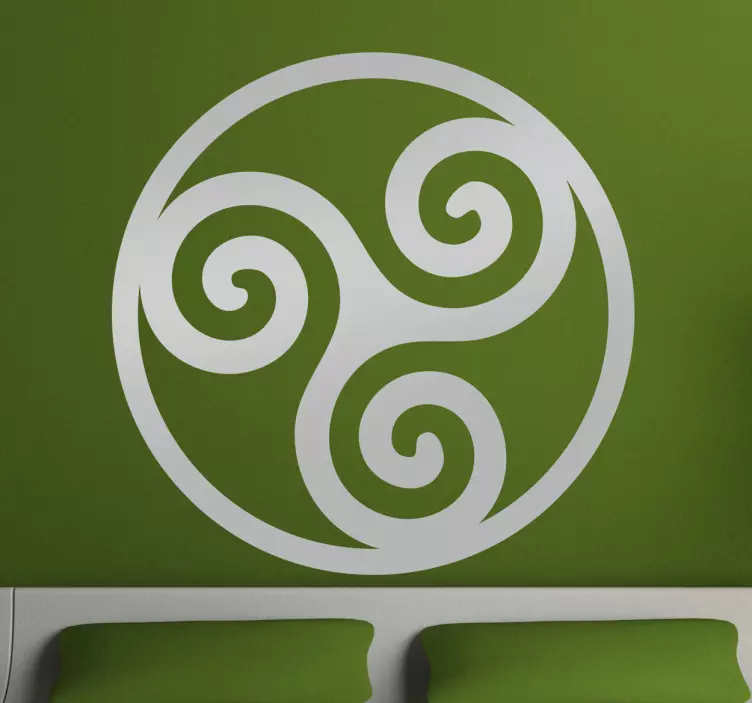Adesivo decorativo simboli celtici Triscele - TenStickers