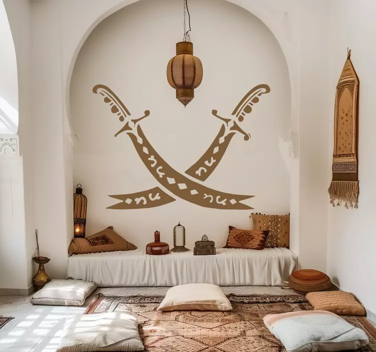 Adesivo decorativo spade incrociate - TenStickers