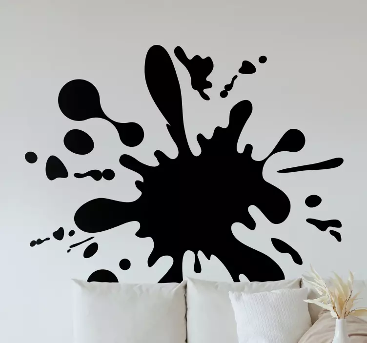Adesivo decorativo splash di inchiostro dinamico - TenStickers