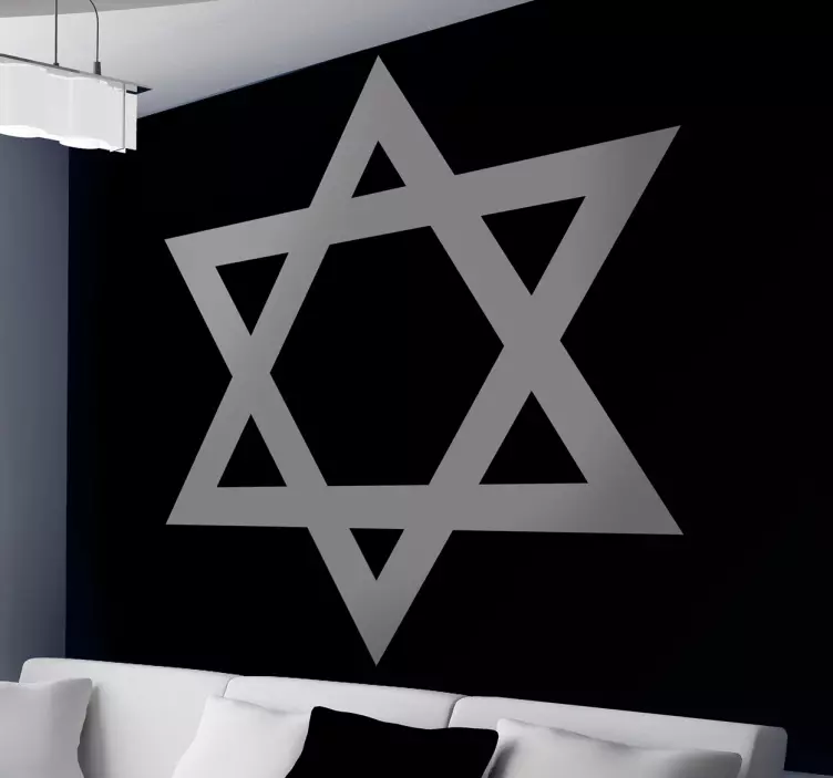 Adesivo decorativo Stella di David - TenStickers