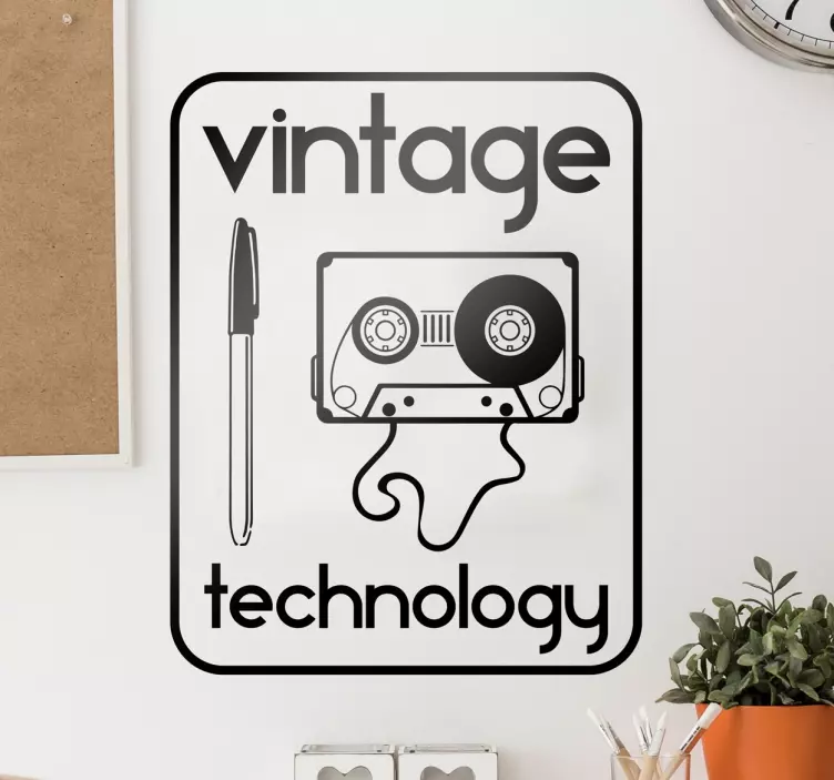 Adesivo decorativo tecnologia vintage - TenStickers