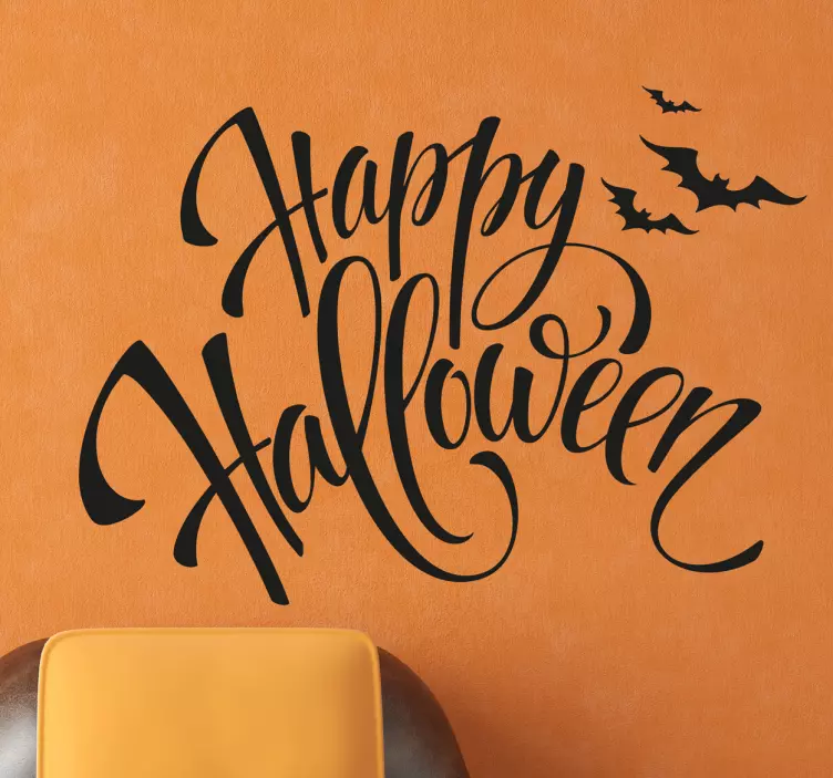 Adesivo decorativo testo Halloween - TenStickers