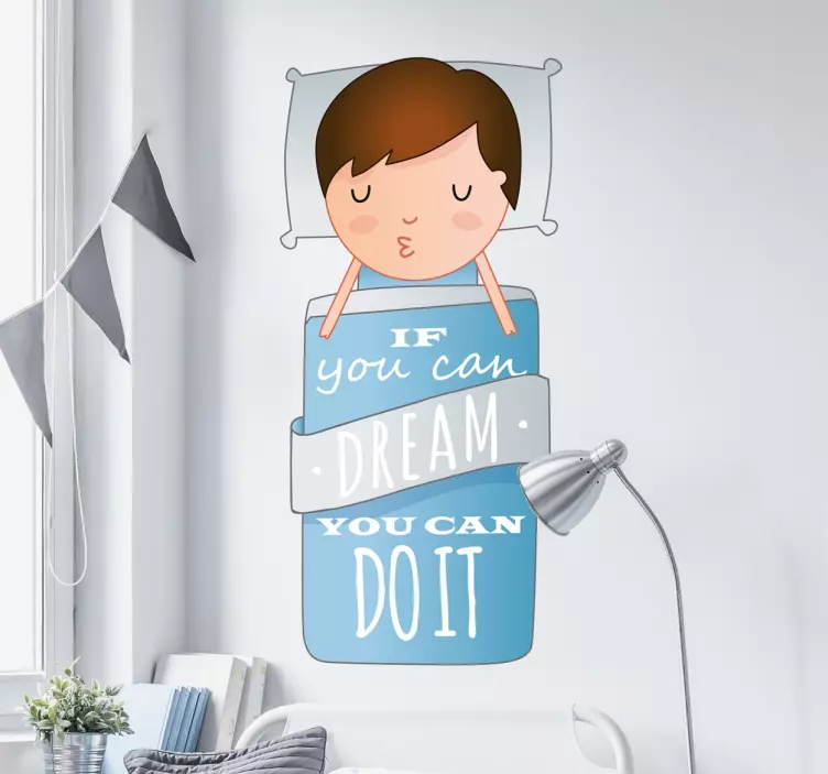 Adesivo decorativo testo you can do it - TenStickers