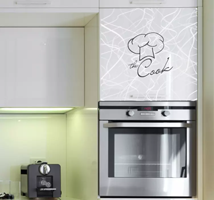 Adesivo decorativo toque chef stilizzato - TenStickers