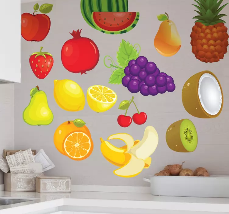 Adesivo decorativo tutti frutti - TenStickers