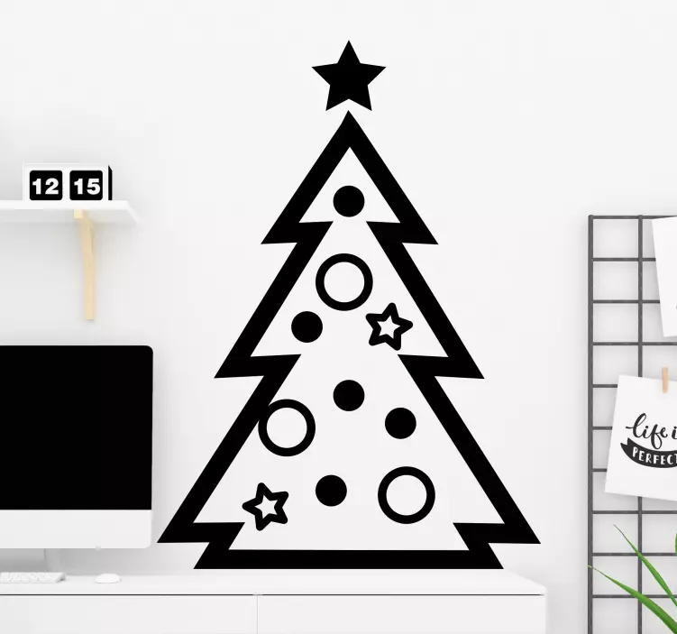 Adesivo decorazioni per l'albero di natale - TenStickers