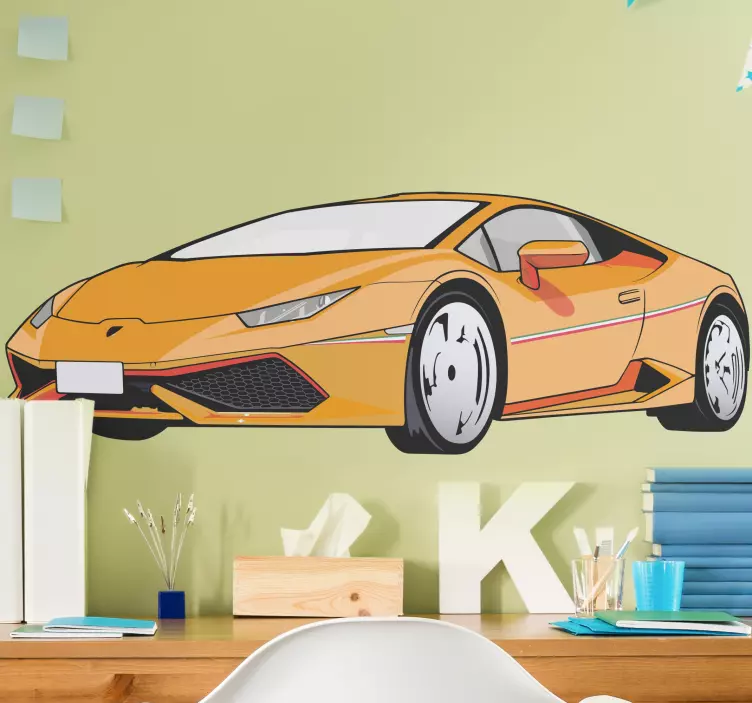 Adesivo murale rugby veicolo sportivo dinamico - TenStickers