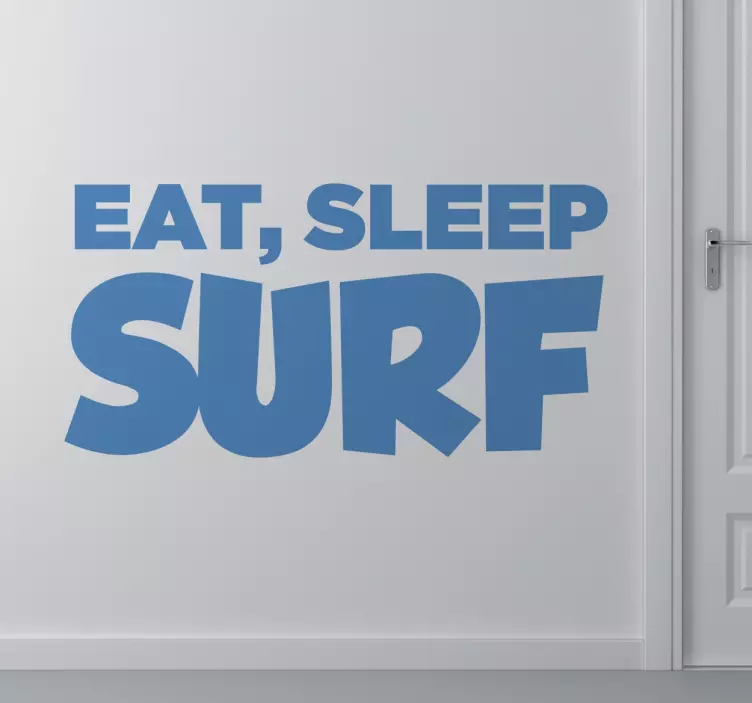 Adesivo Eat Sleep Surf - TenStickers
