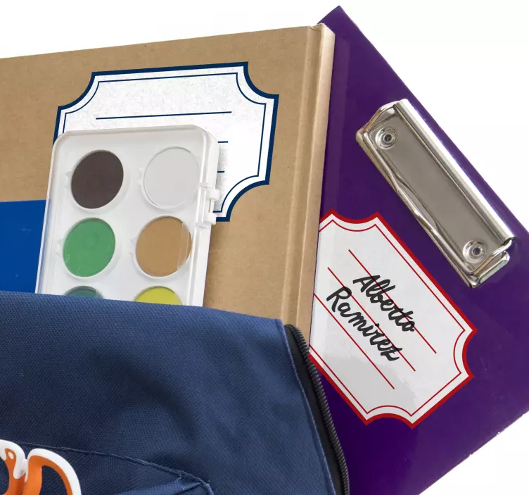 Adesivo educativo etichetta quaderno scolastico - TenStickers