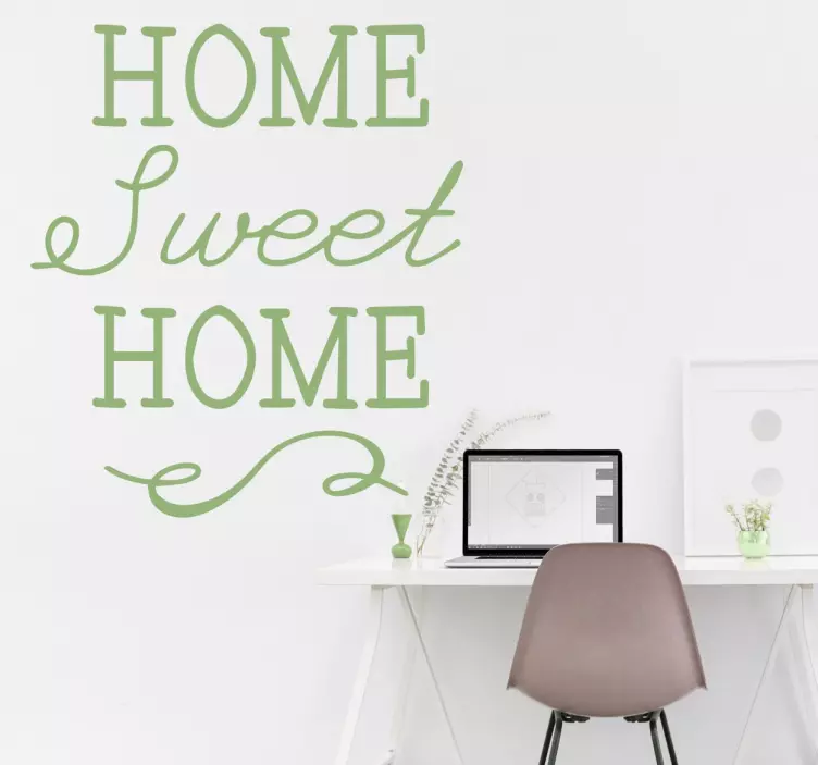 Adesivo Elegante Home Sweet Home - TenStickers
