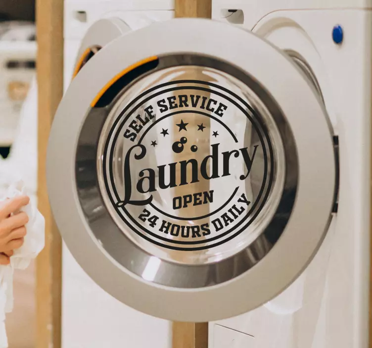 Adesivo per elettrodomestico Lavanderia - TenStickers