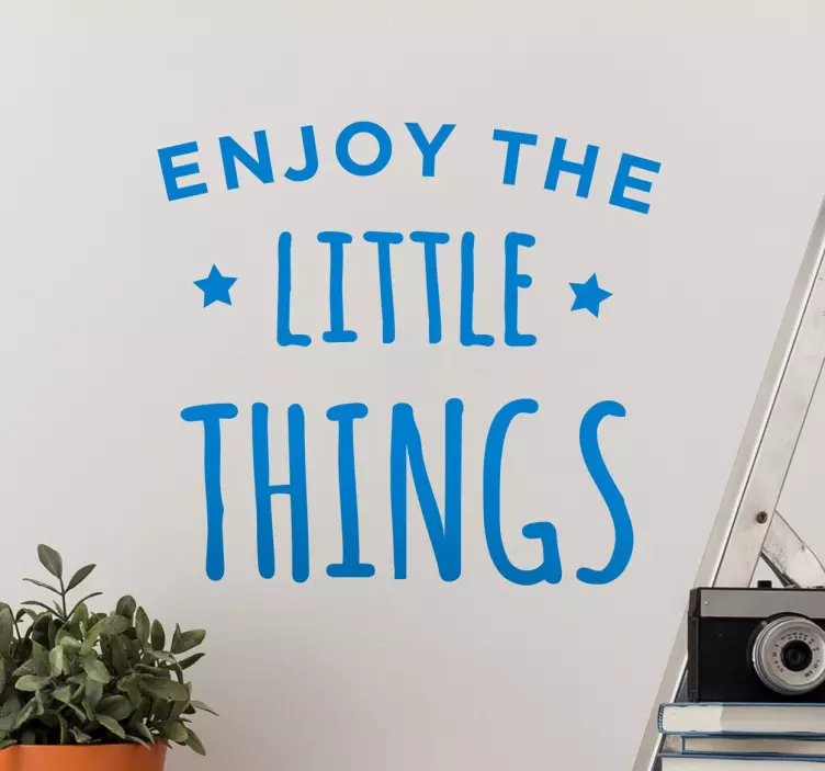 Adesivo Enjoy the little things - TenStickers