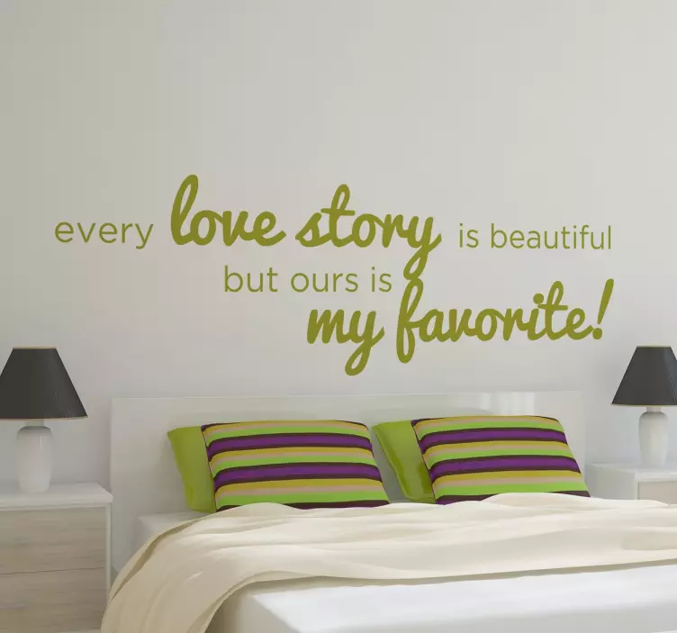 Adesivo Every love story monocolore - TenStickers